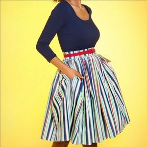 Candystripe Allison PUG swing dress XL